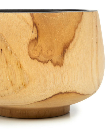 Bol apéro Rond 12 cm en Bois de teck Naturel Noir The Bondi 