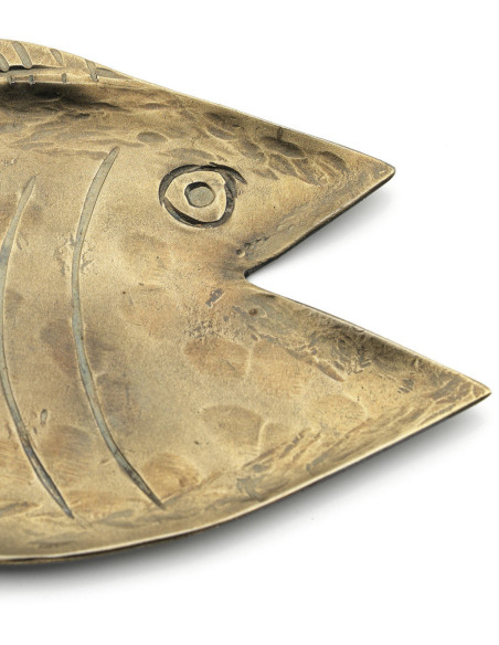 Petit Plateau original Poisson 13 cm Laiton Doré The Dory 