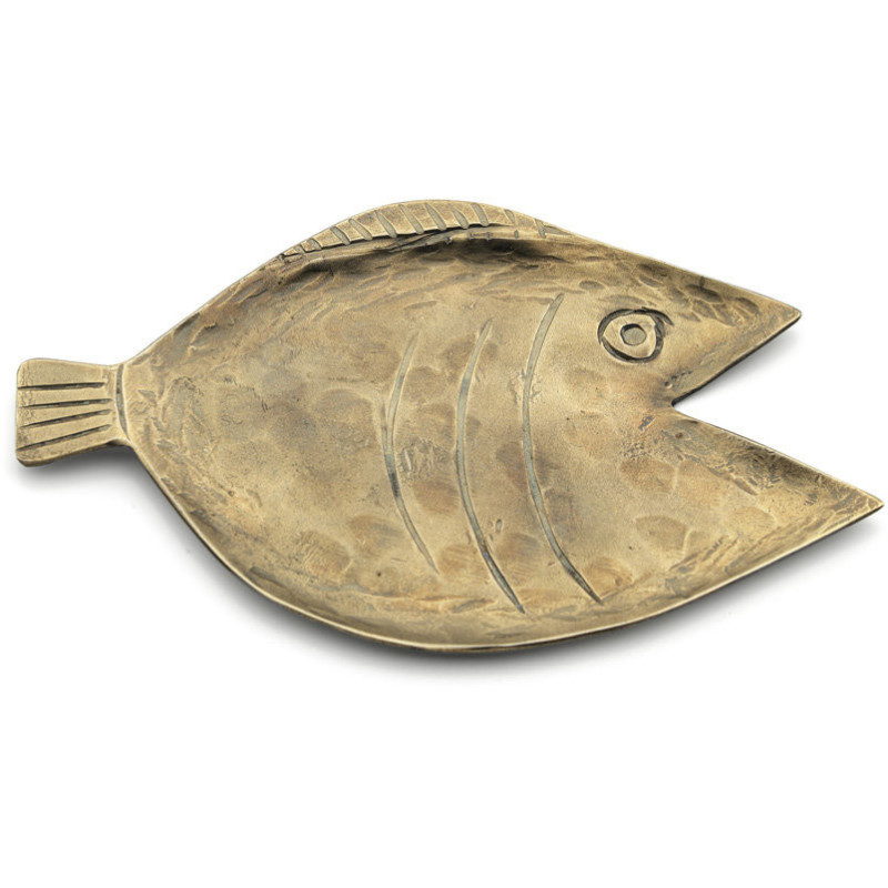 Petit Plateau original Poisson 13 cm Laiton Doré The Dory 
