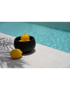 Bol apéro Rond 14 cm en Bois de teck Noir The Bondi 