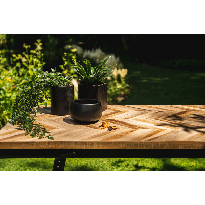 Bol apéro Rond 14 cm en Bois de teck Noir The Bondi 