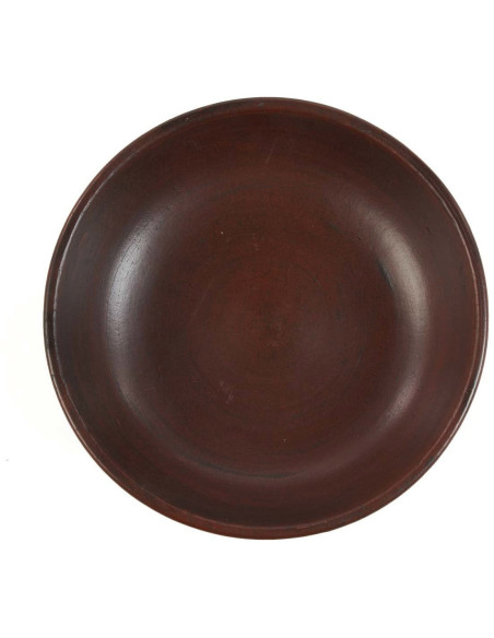 Coupe à fruit sur pied artisanale indonésienne Ronde 30 cm Terre cuite Terracotta The Ethnic 