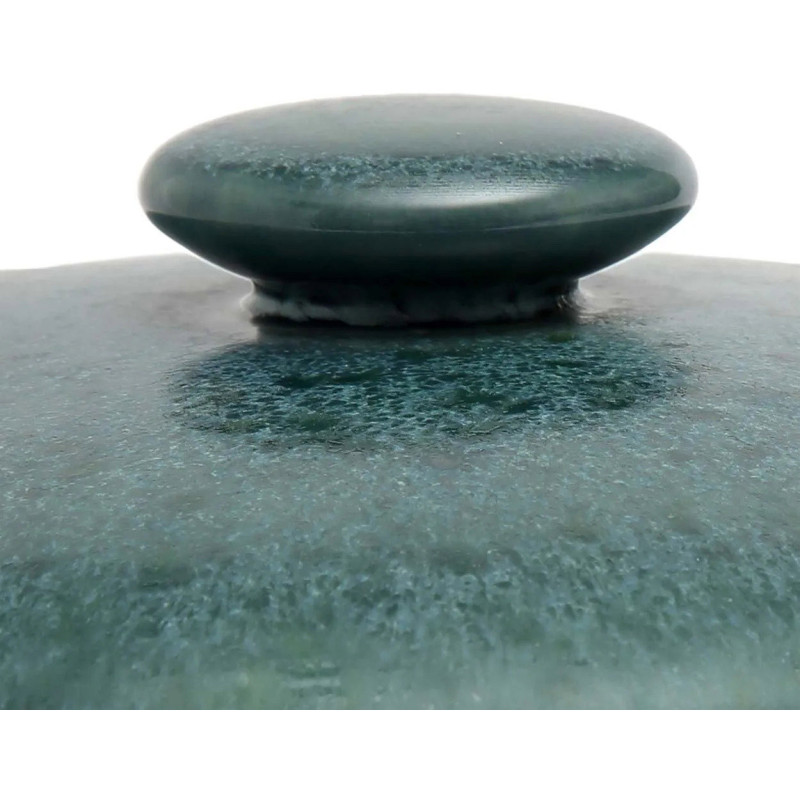 Faitout cocotte rond avec couvercle 25 cm Grès Bleu The Aqua 