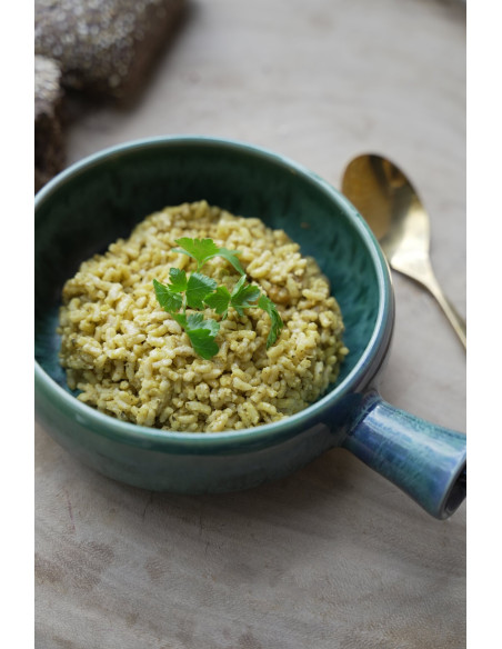 Cassolette Plat à gratin à poignée Diamètre 15 cm Grès Bleu The Aqua 