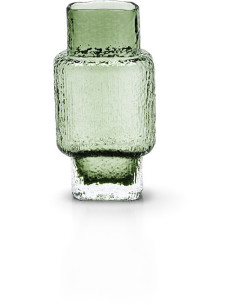 Vase design minimaliste Géométrique H 21 cm Verre recyclé Vert The Vintage 