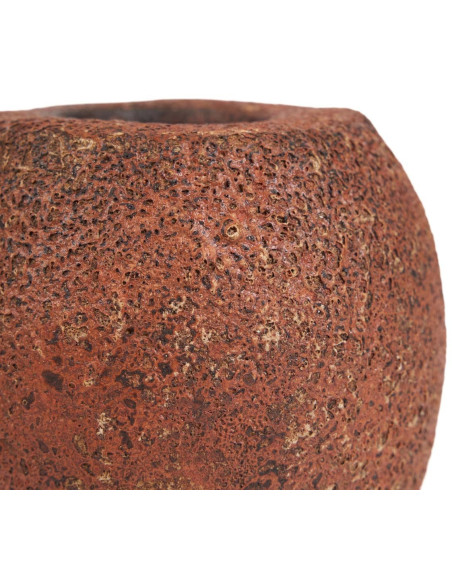 Gros Bougeoir style minéral brut moderne H 12 cm Terre cuite Terracotta The Cavestone 