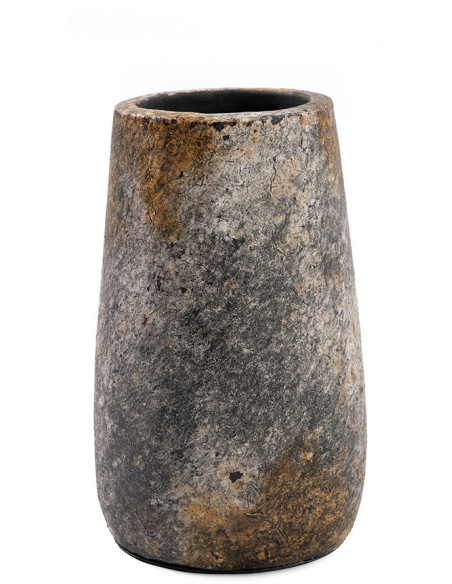 Vase Rond Hauteur 22 cm en Terre cuite Gris antique The Spooky 