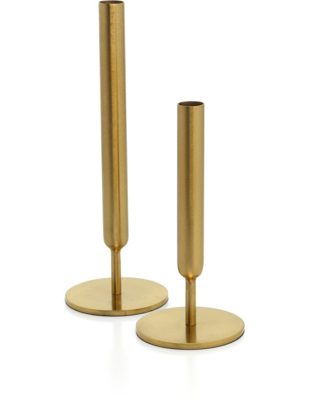 Vase design minimaliste Soliflore H 30 cm Métal Doré The Miss Slimsy 