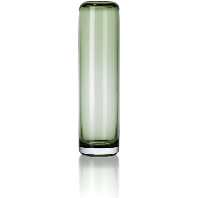 Vase design chic Cylindrique H 26 cm Verre recyclé Vert The Tall 