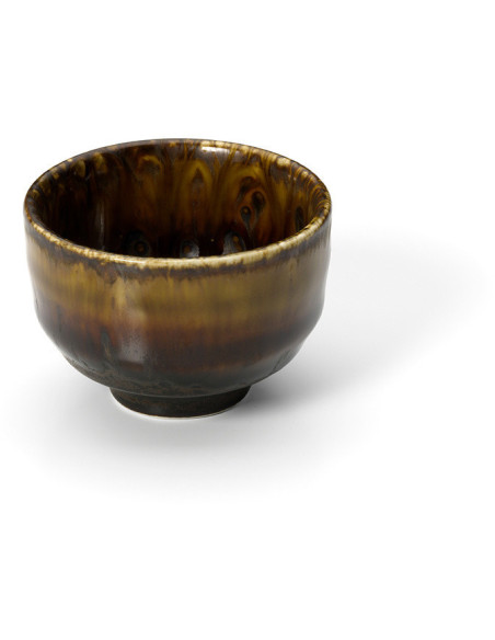Tasse à thé japonaise moderne H 4 cm Céramique Marron The Merapi 