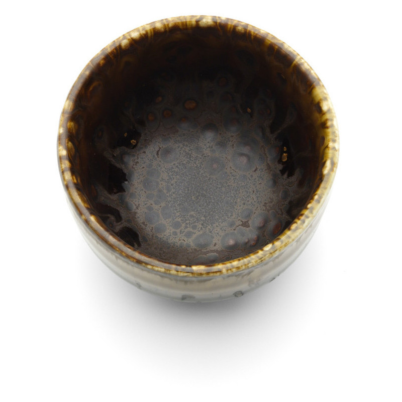 Tasse à thé japonaise moderne H 4 cm Céramique Marron The Merapi 