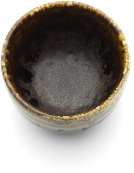 Tasse à thé japonaise moderne H 4 cm Céramique Marron The Merapi 