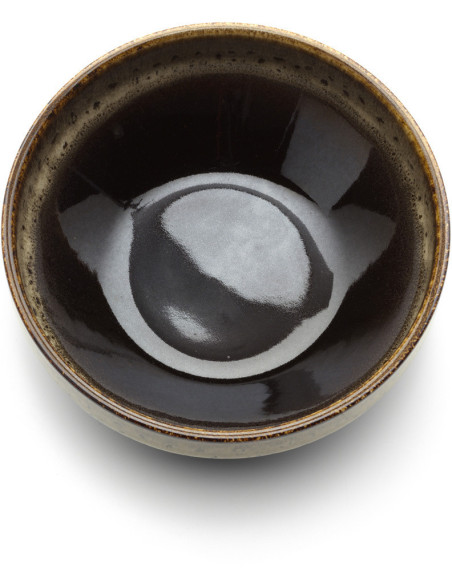 Bol japonais Rond 14 cm Noir Marron The Kyoto 