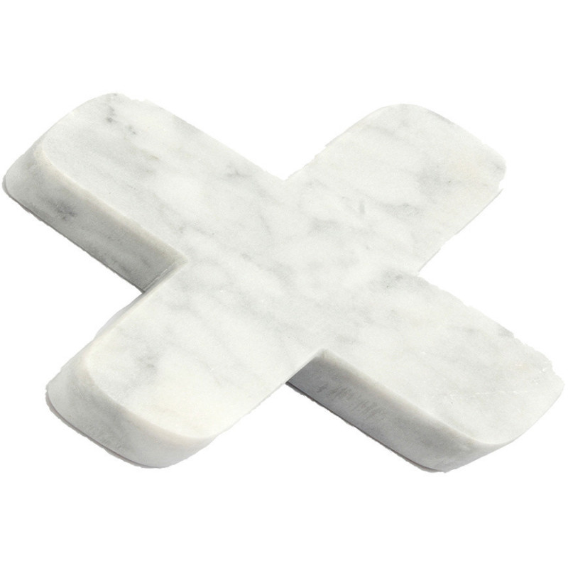 Dessous de table moderne Croix en Marbre Blanc The Marble Pan 