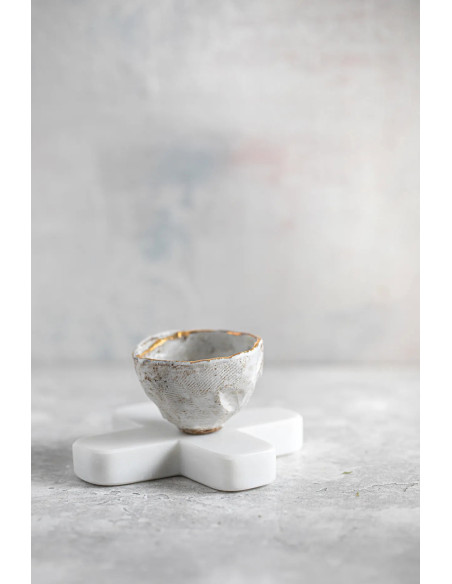 Dessous de table moderne Croix en Marbre Blanc The Marble Pan 