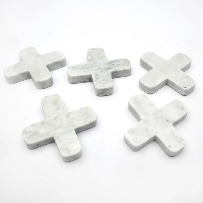 Dessous de table moderne Croix en Marbre Blanc The Marble Pan 