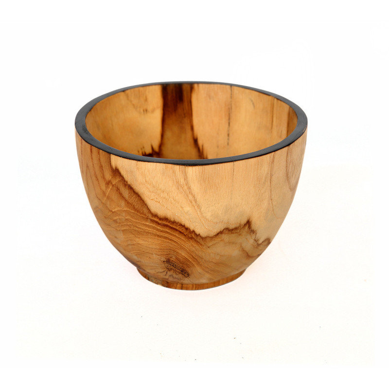 Bol apéro Rond 15 cm en Bois de teck Naturel Noir The Bondi 