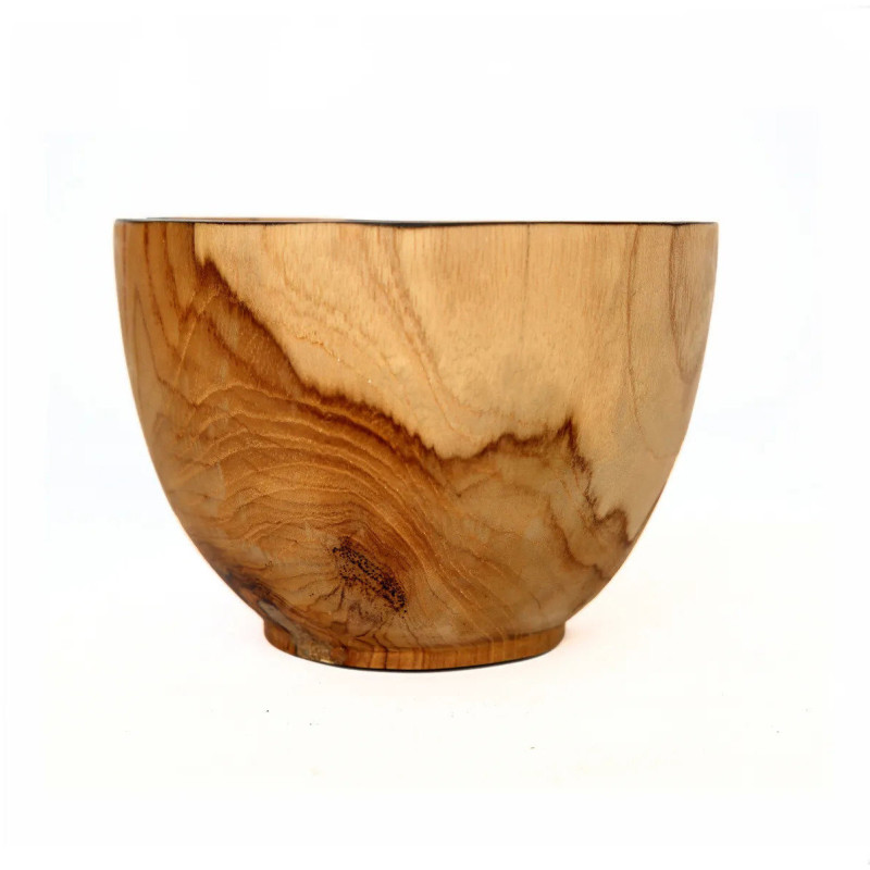Bol apéro Rond 15 cm en Bois de teck Naturel Noir The Bondi 