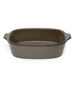 Plat à four original oval 22x14 en Céramique Vert The Comporta 