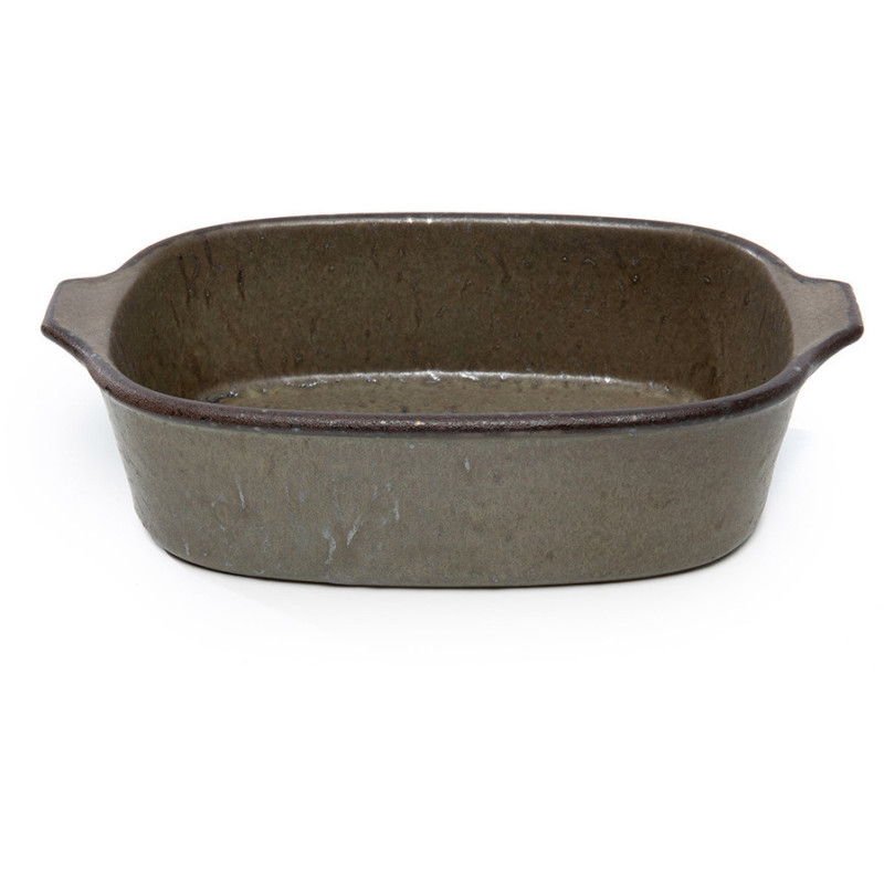 Plat à four original oval 22x14 en Céramique Vert The Comporta 