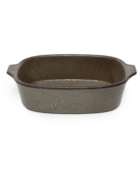 Plat à four original oval 22x14 en Céramique Vert The Comporta 