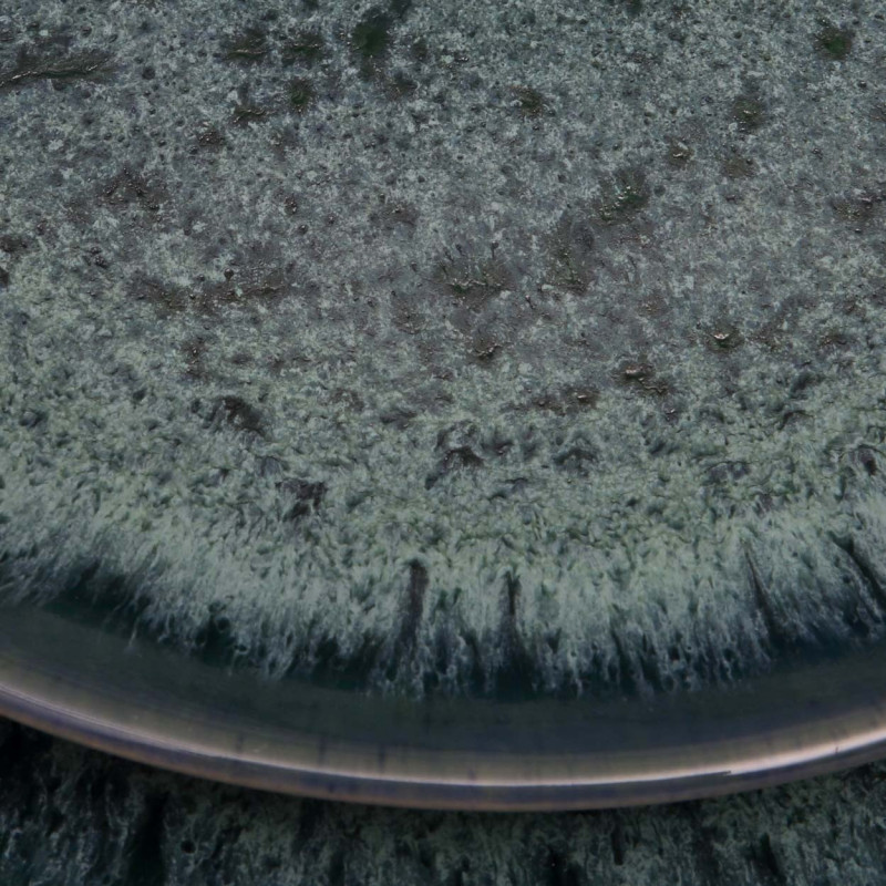 Assiette creuse ronde 23 cm Grès Bleu The Aqua 