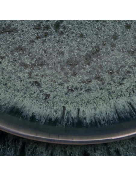 Assiette creuse ronde 23 cm Grès Bleu The Aqua 