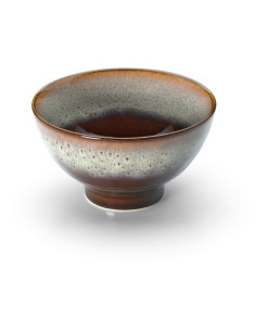 Bol japonais Rond 11 cm Céramique Vert de gris Marron The Smoked Horizon 