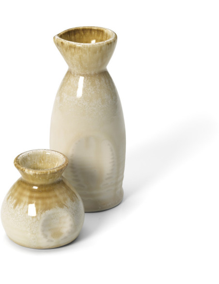 Pichet à sauce saucière japonaise wabi-sabi H 5 cm Céramique Blanc Miel The Da Rocha 