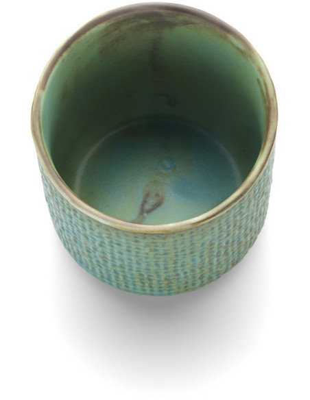 Tasse à thé japonaise wabi-sabi 7 cm Céramique Bleu lagon The Lagoon 