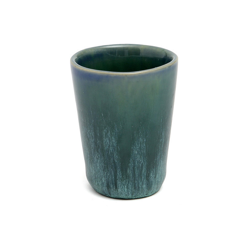 Gobelet Tasse à espresso Hauteur 7 cm Grès Bleu The Aqua 