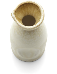 Carafe japonaise à saké wabi-sabi H 12 cm Céramique Blanc Miel The Da Rocha Bazar Bizar - 2