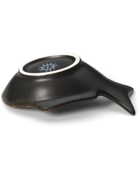 Bol japonais moderne Poisson 10 cm Céramique Marron The Merapi 