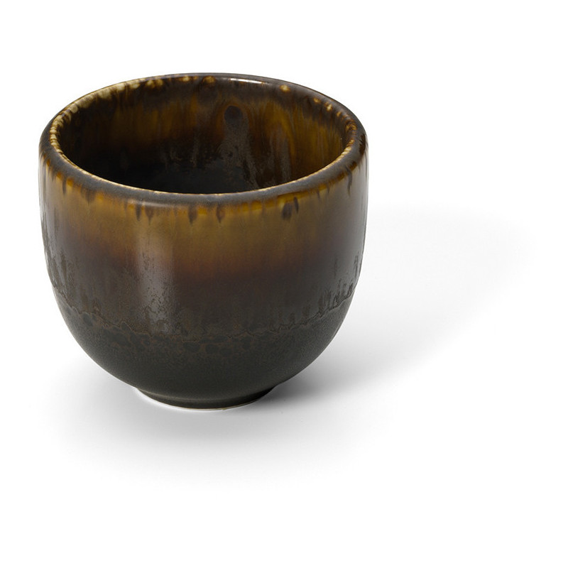 Tasse à thé saké japonaise moderne H 6 cm Céramique Marron The Merapi 