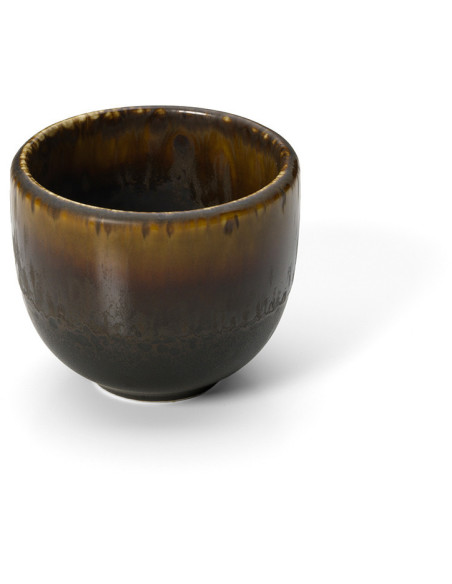 Tasse à thé saké japonaise moderne H 6 cm Céramique Marron The Merapi 