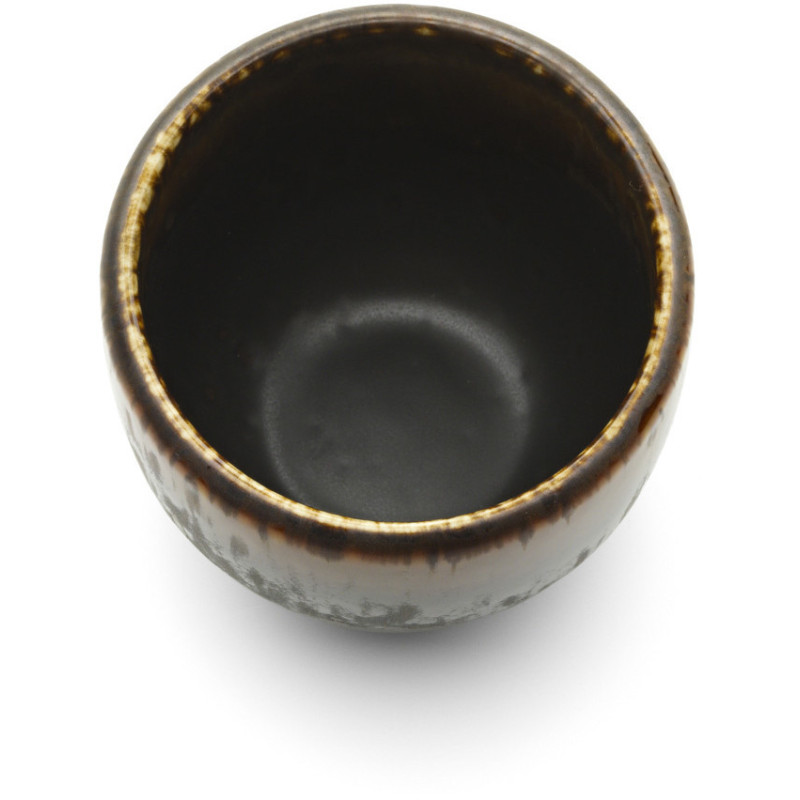 Tasse à thé saké japonaise moderne H 6 cm Céramique Marron The Merapi 