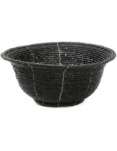 Panier de rangement original Bol 13x7 en Perle Noir The Beaded 