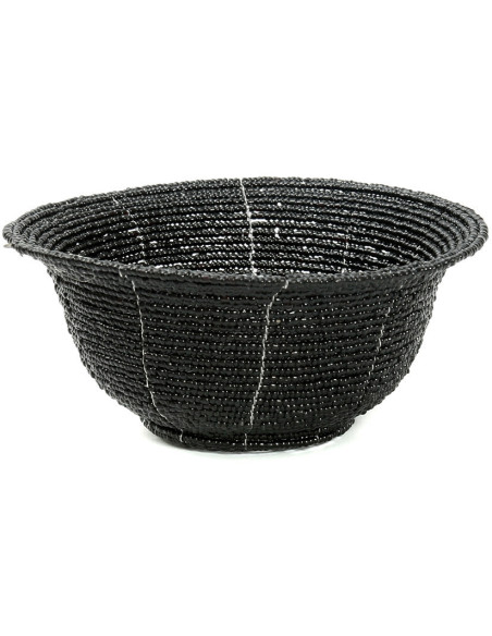 Panier de rangement original Bol 13x7 en Perle Noir The Beaded 