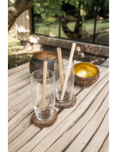 Photophore ajouré oriental chic boule 10 cm Métal Noir Doré The Pierced Ball 