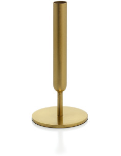 Vase design minimaliste Soliflore H 22 cm Métal Doré The Miss Slimsy 