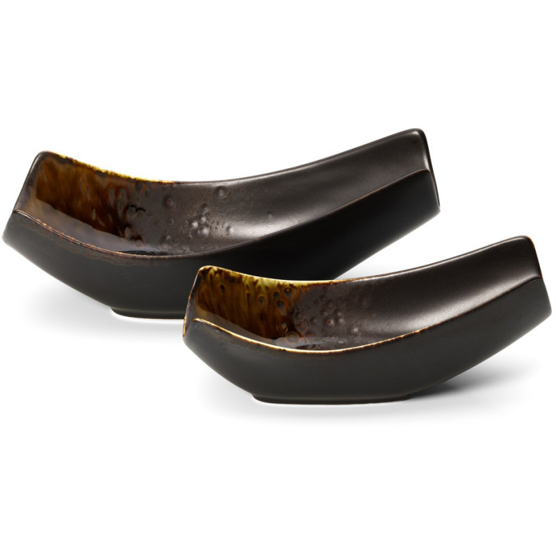 Saladier japonais moderne 16 cm Céramique Marron The Merapi 