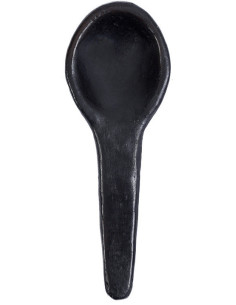 Cuillère à amuse-bouche indonésienne 16 cm Terre cuite Noir The Burned 
