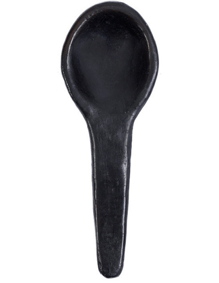 Cuillère à amuse-bouche indonésienne 16 cm Terre cuite Noir The Burned 