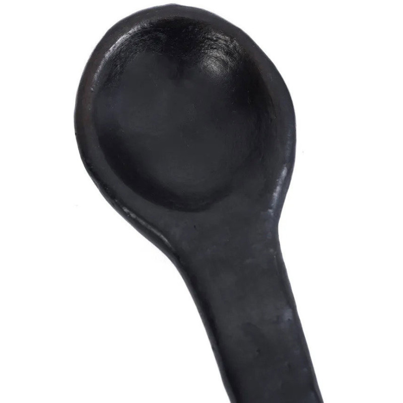 Cuillère à amuse-bouche indonésienne 16 cm Terre cuite Noir The Burned 