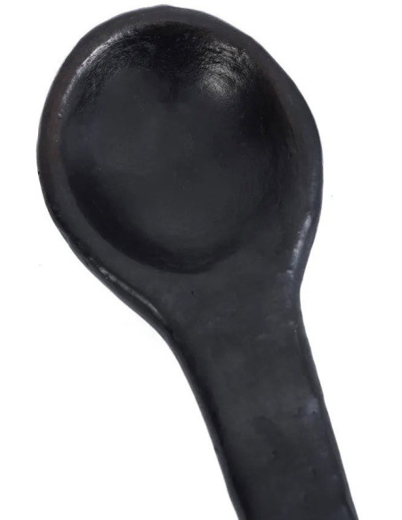 Cuillère à amuse-bouche indonésienne 16 cm Terre cuite Noir The Burned 