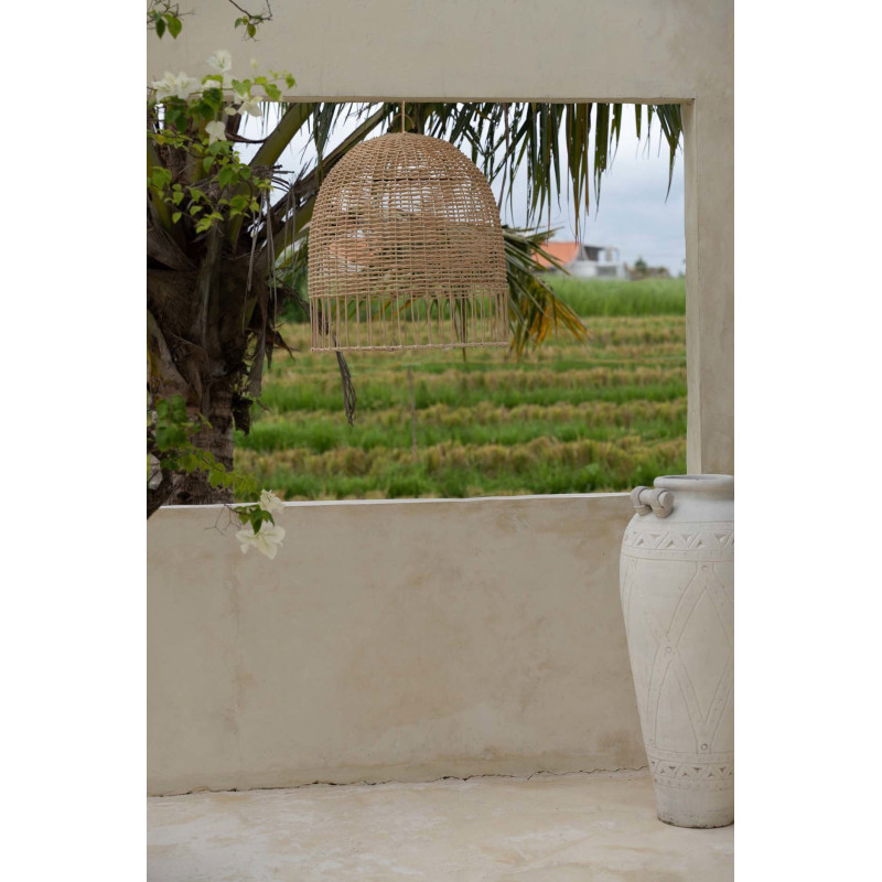 Abat-jour pour suspension 50 cm Rotin Naturel The Amalfi 