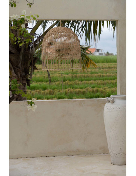 Abat-jour pour suspension 50 cm Rotin Naturel The Amalfi 