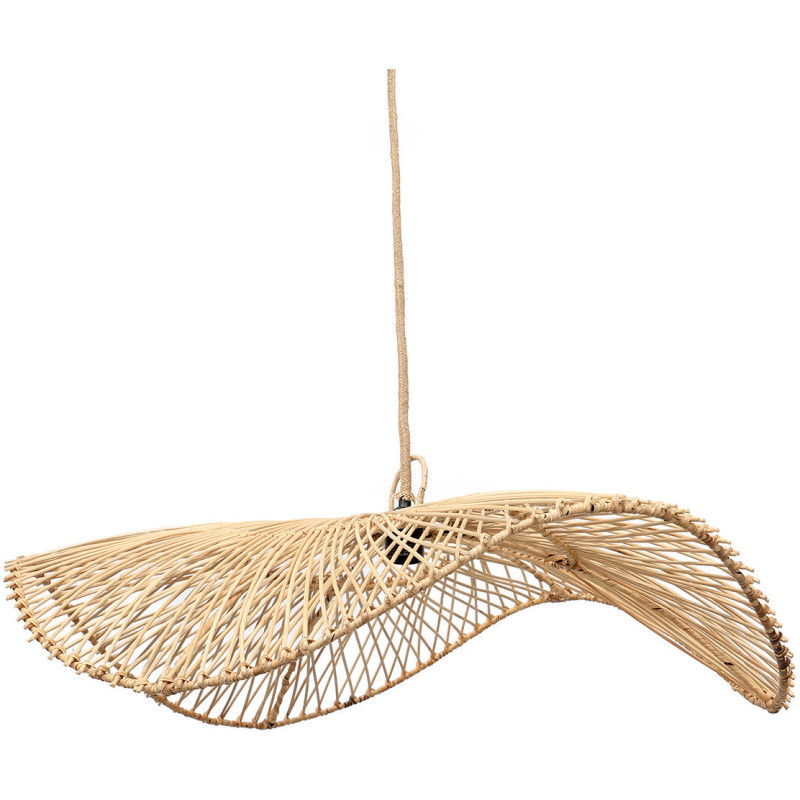 Abat jour original XL Chapeau pour suspension 75 cm en Rotin Naturel The Chapeau 
