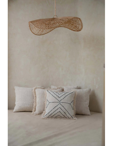 Abat jour original XL Chapeau pour suspension 75 cm en Rotin Naturel The Chapeau 