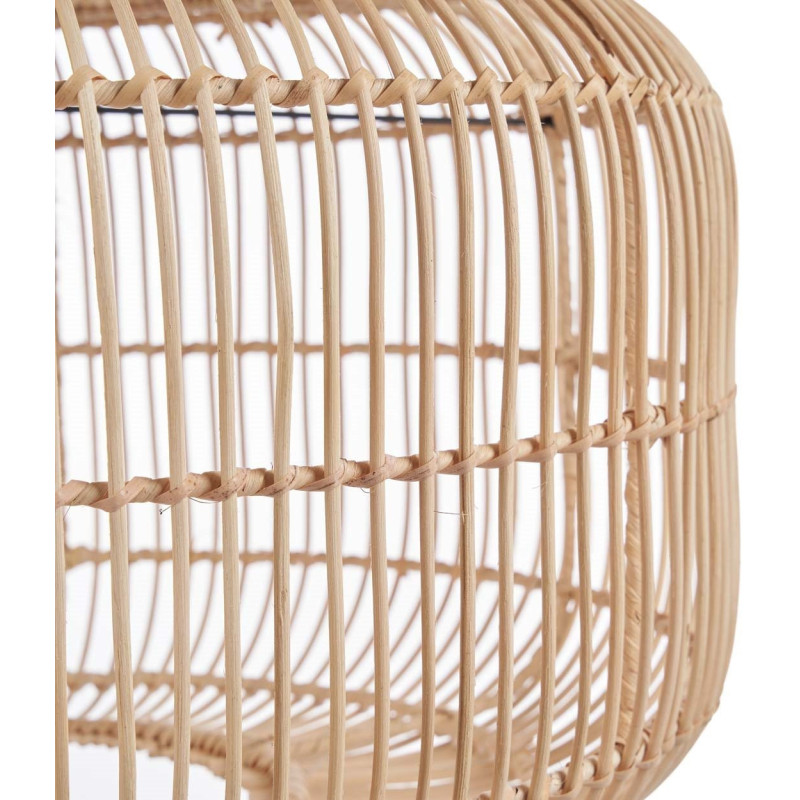 Grand Abat-jour bohème 55 cm Rotin Naturel Tressé The Arun 